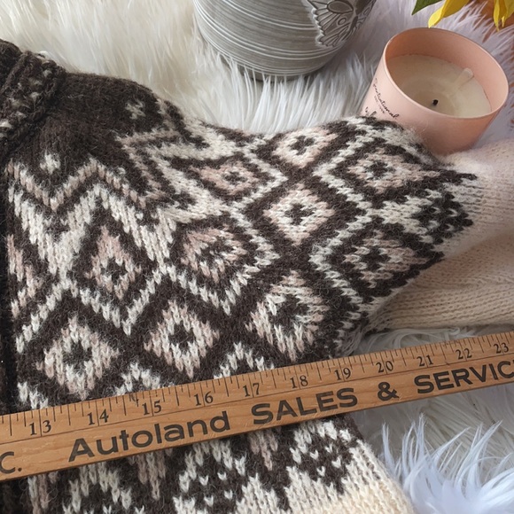 Nordstrikk Norwegian fair isle cardigan S - Picture 9 of 12